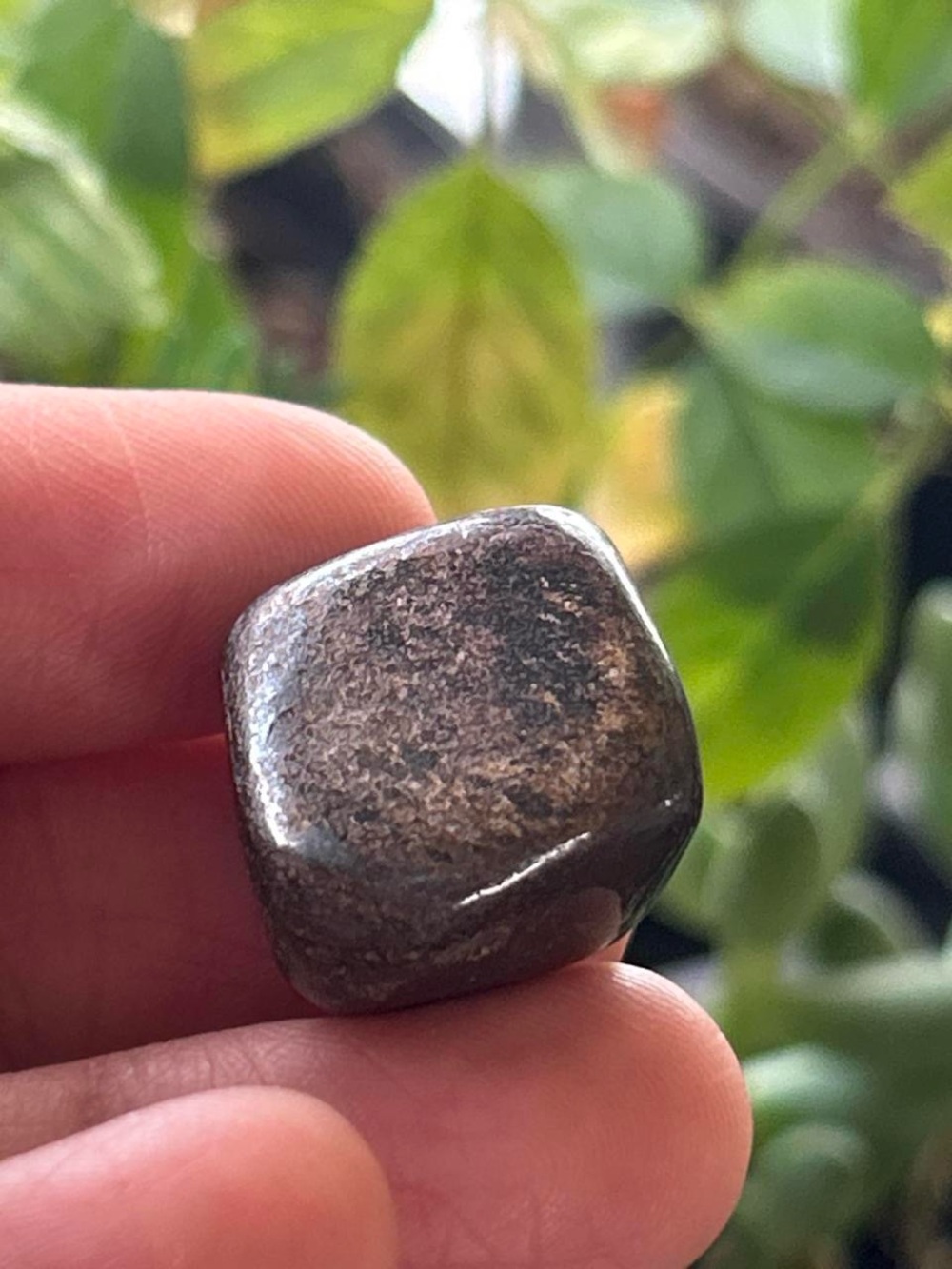 Natural genuine bronzite small tumbled stone 12g